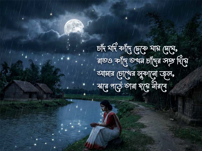 চাঁদ নিয়ে কষ্টের ক্যাপশন বাংলা