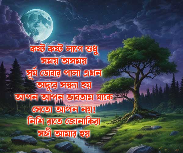 কষ্ট কষ্ট লাগে 4 লাইনে sad শায়েরী